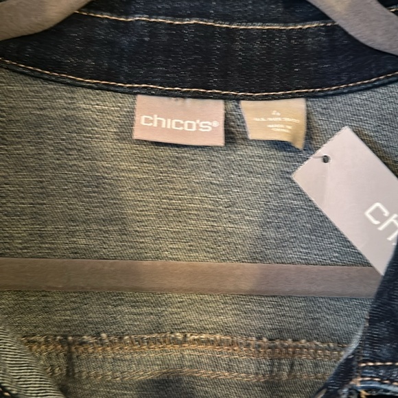 NWT Chico’s Westport Indigo Denim Jacket - Picture 4 of 6